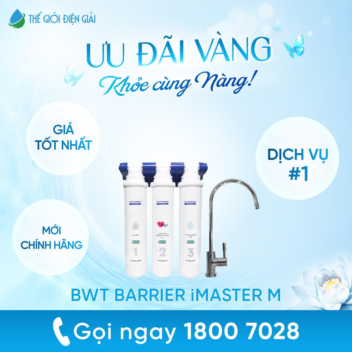 Máy lọc nước BWT Barrier iMaster M khuyến mãi tháng 10