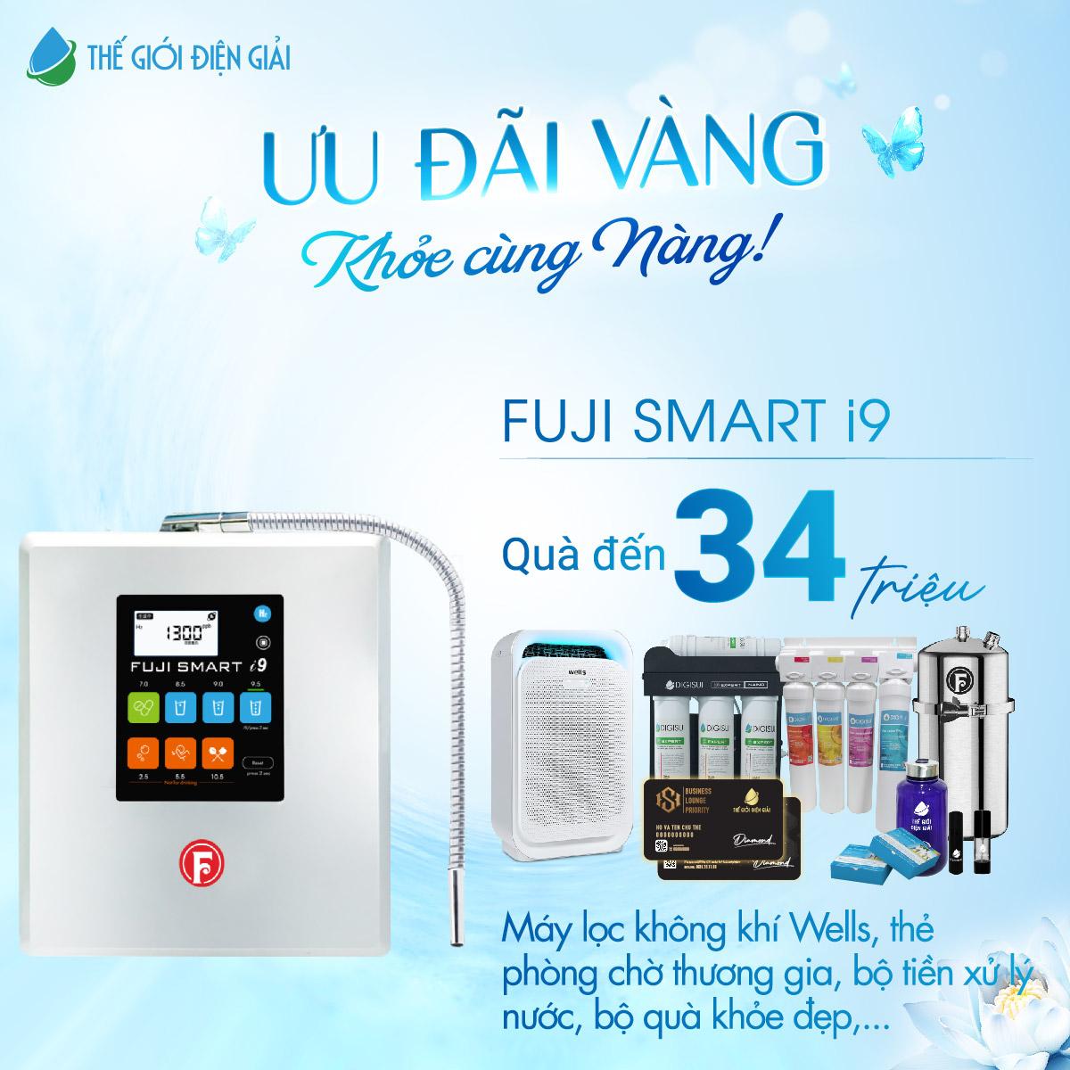 Máy lọc nước ion kiềm Nhật Bản Fuji Smart i9