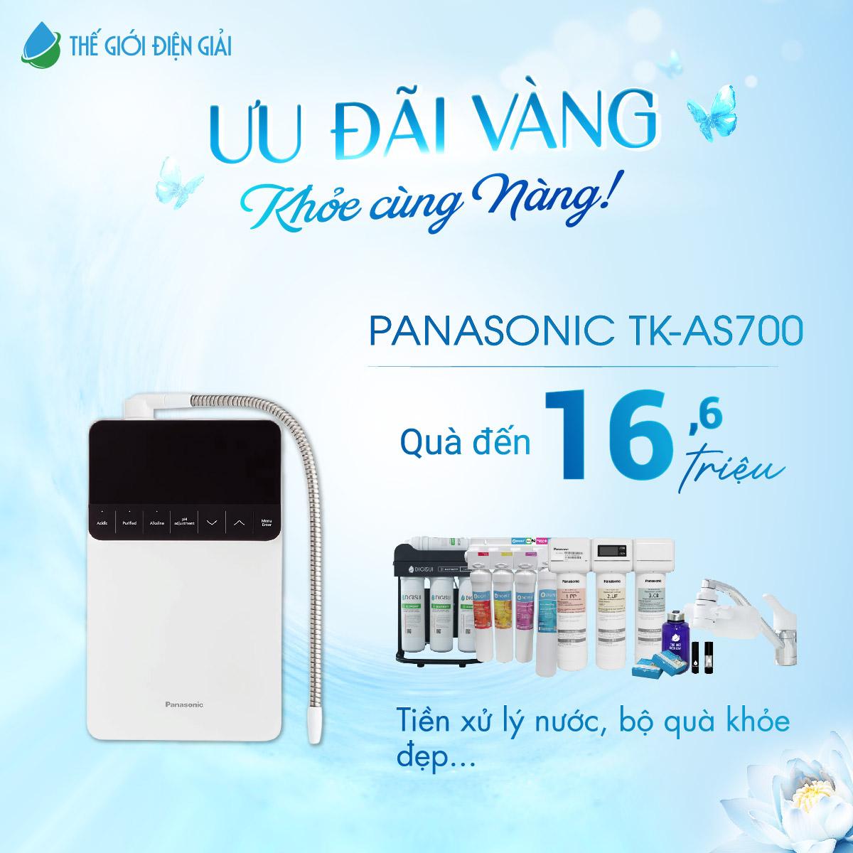 Máy lọc nước điện giải Panasonic TK-AS700