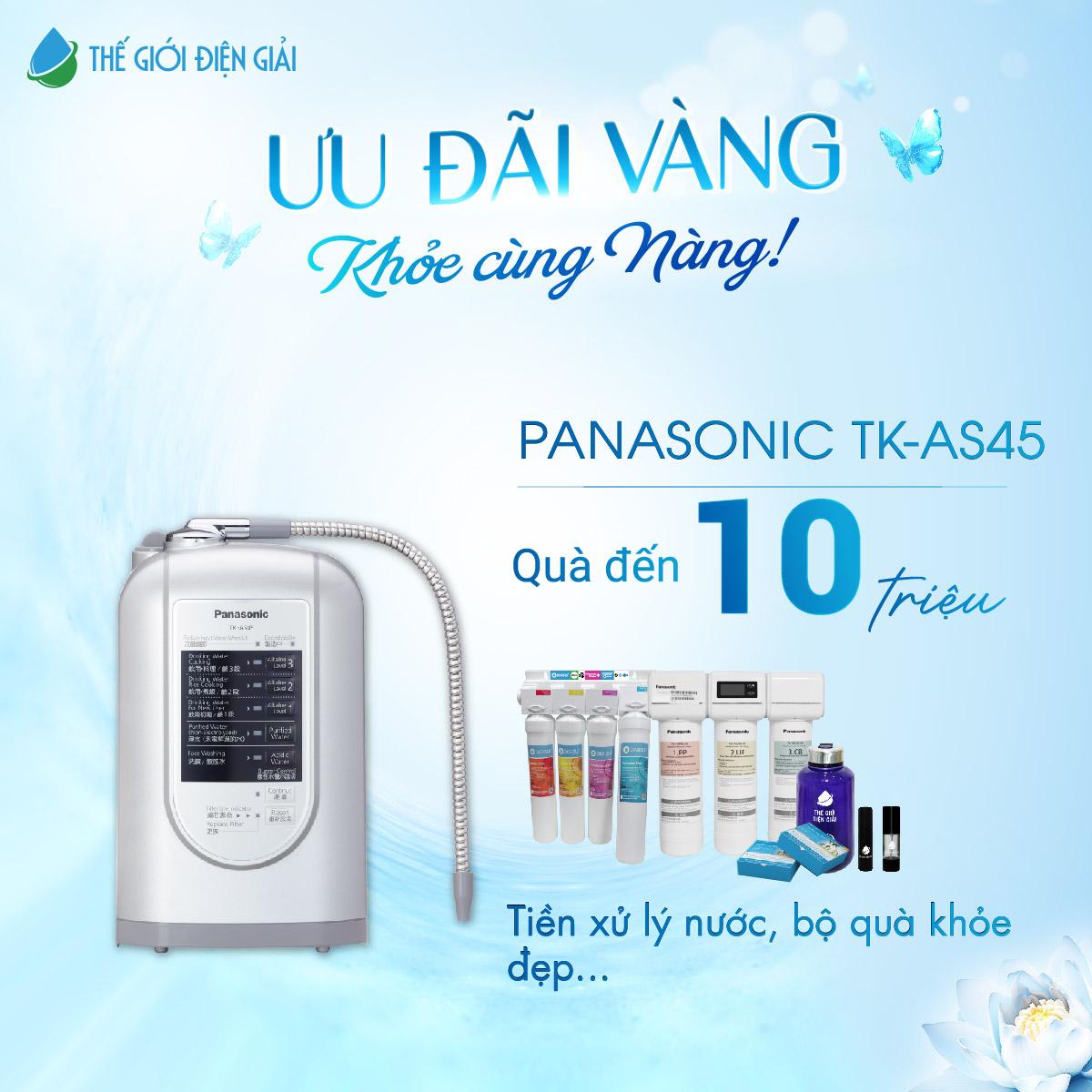 Máy điện giải ion kiềm Panasonic TK-AS45