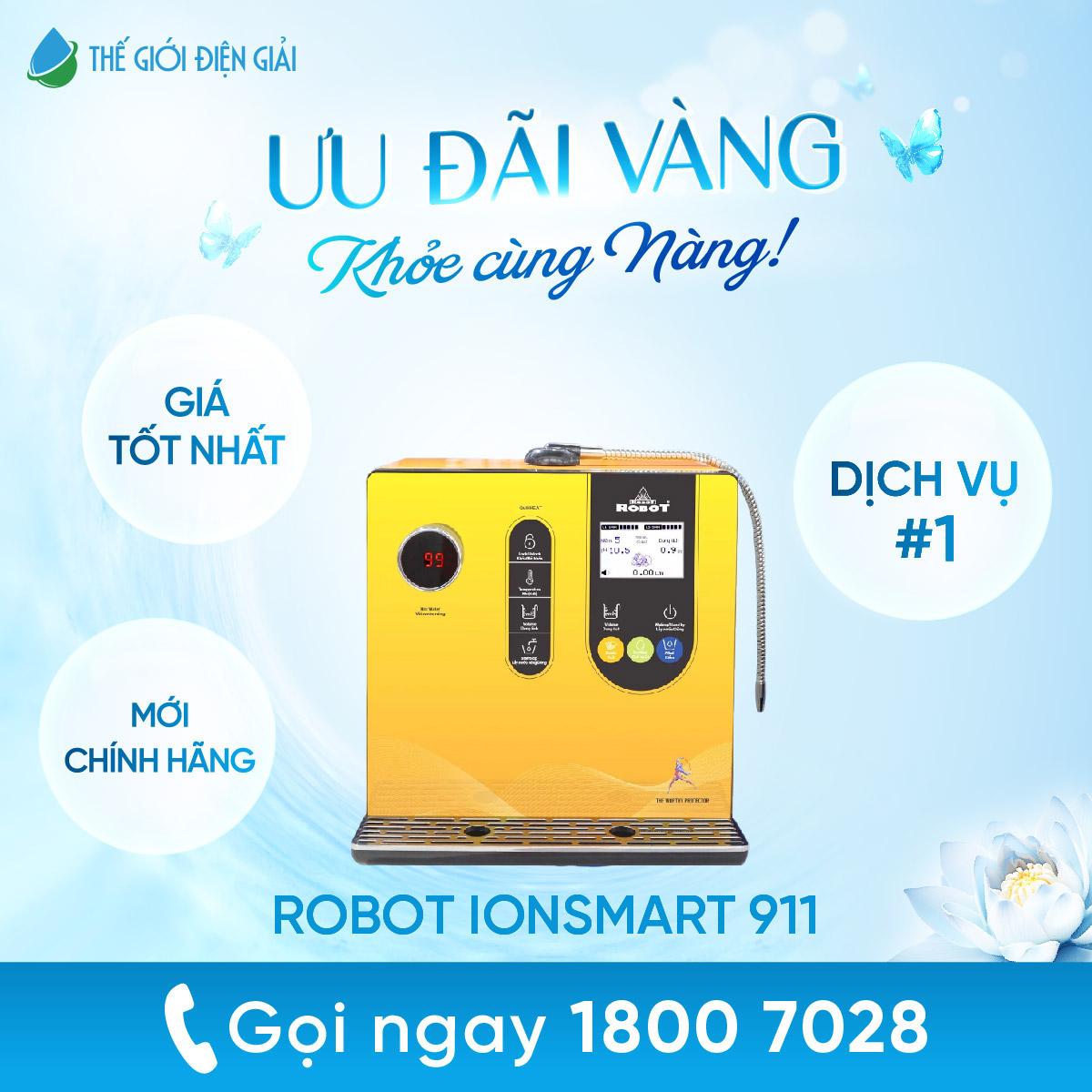 Máy điện giải iON kiềm Robot ionSmart 911