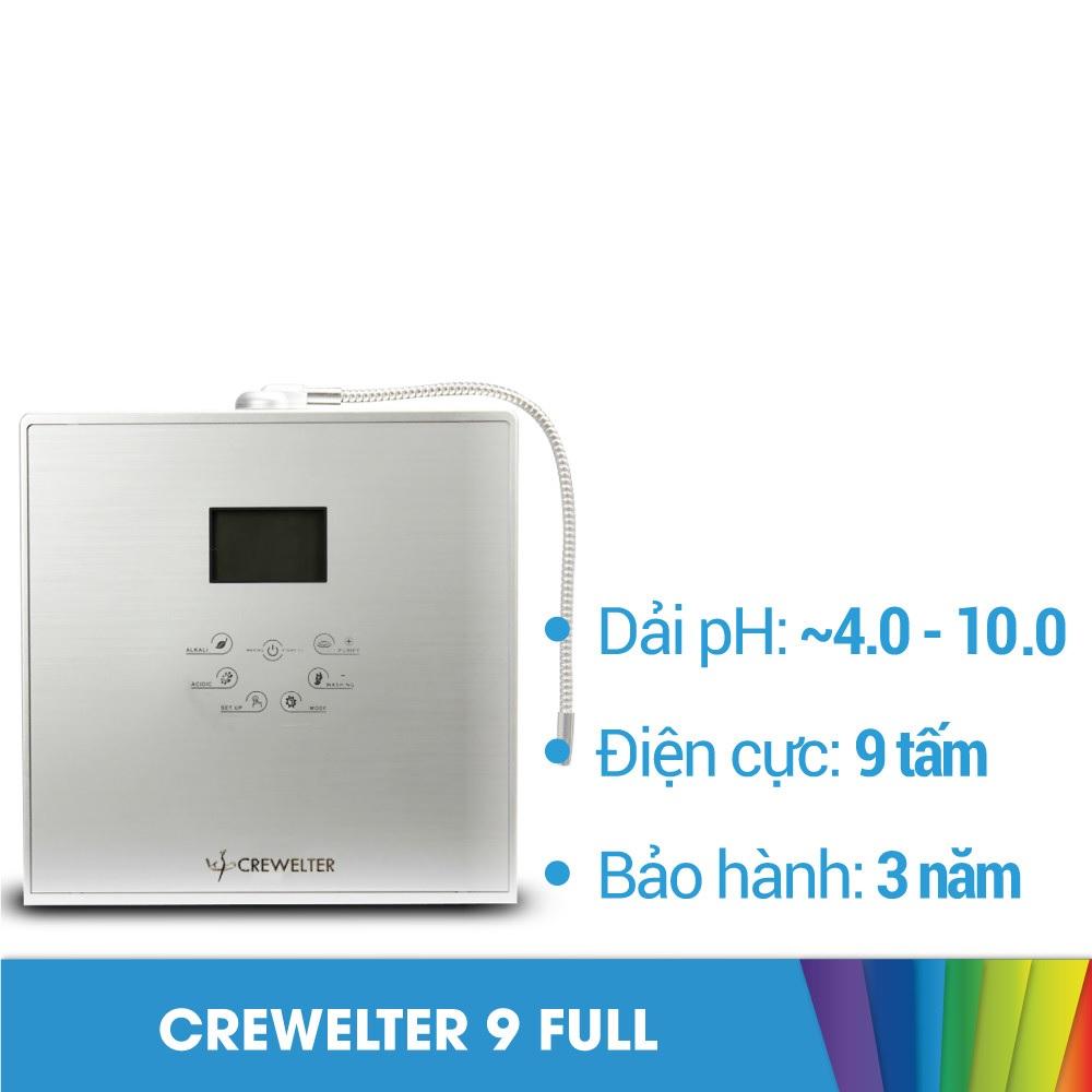 Máy lọc nước điện giải ion kiềm Crewelter 9