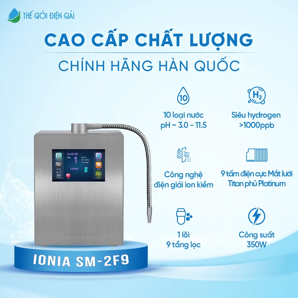 Máy lọc nước iON kiềm Hàn Quốc iONIA