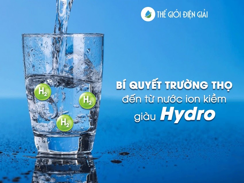 Nước ion kiềm giàu Hydro là loại nước uống tốt nhất