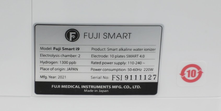Nồng độ Hydro trên máy Fuji Smart i9