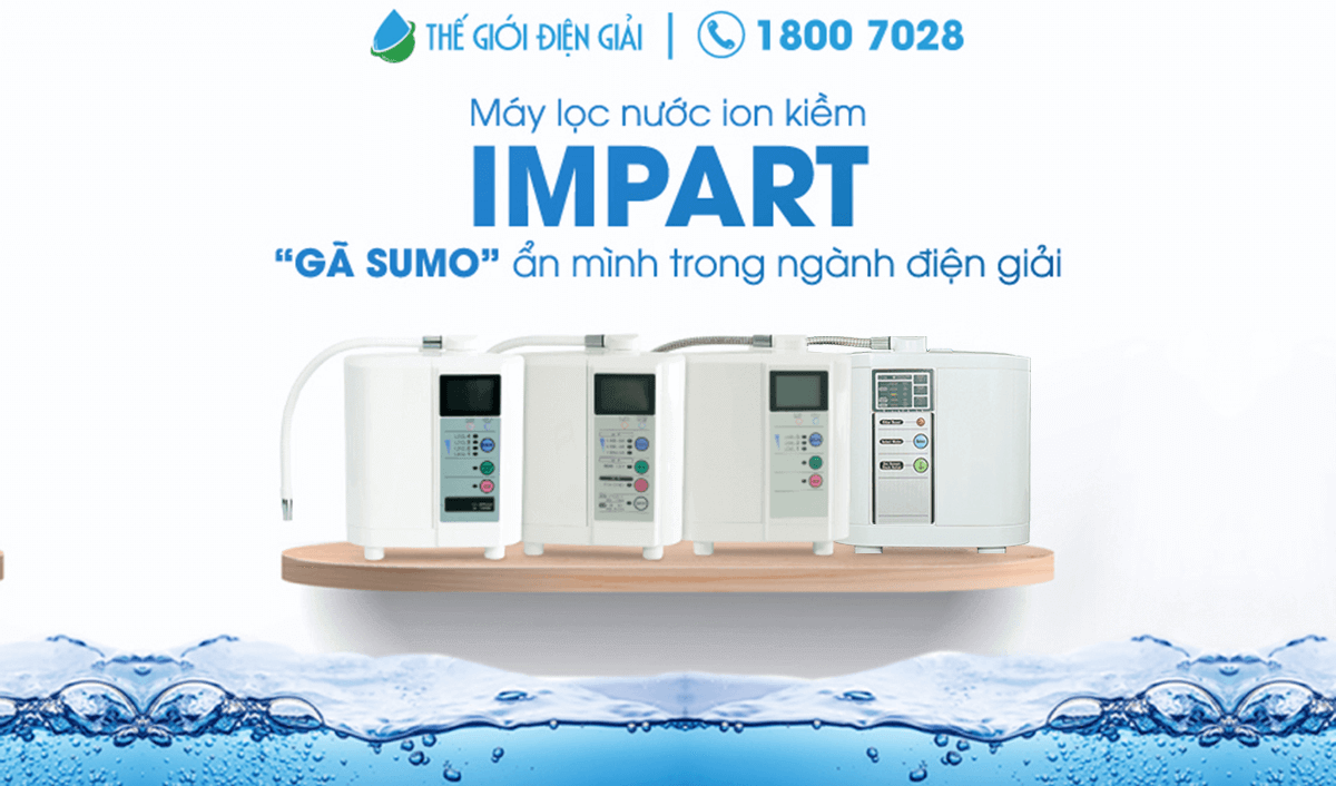 Đại lý máy lọc nước iON kiềm Quảng Ninh của Thế Giới Điện Giải có bán máy điện giải Impart không?