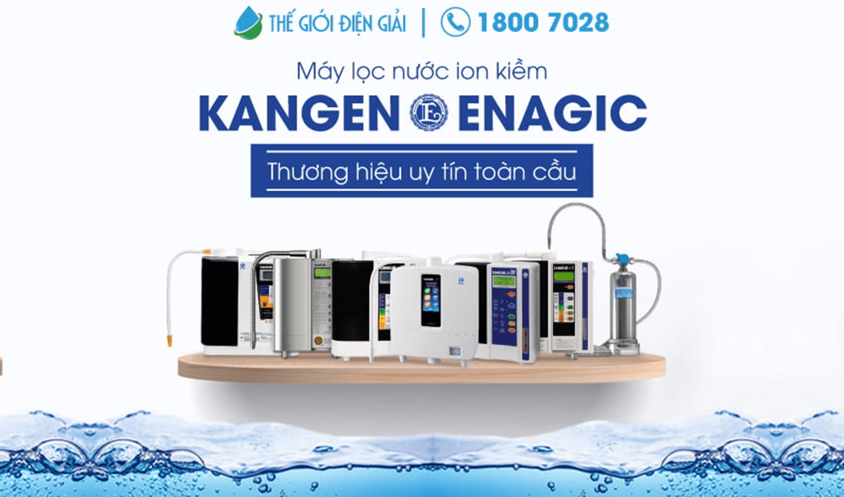 Máy lọc nước ion kiềm Kangen - Enagic chính hãng tốt nhất