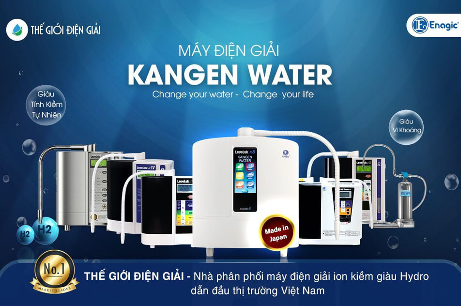 Các model máy lọc nước ion kiềm Kangen 