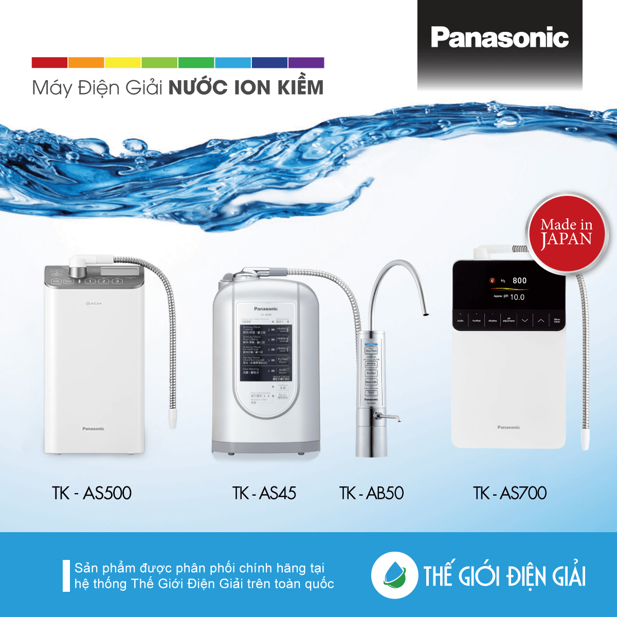 Máy lọc nước ion kiềm Panasonic loại nào tốt nhất?