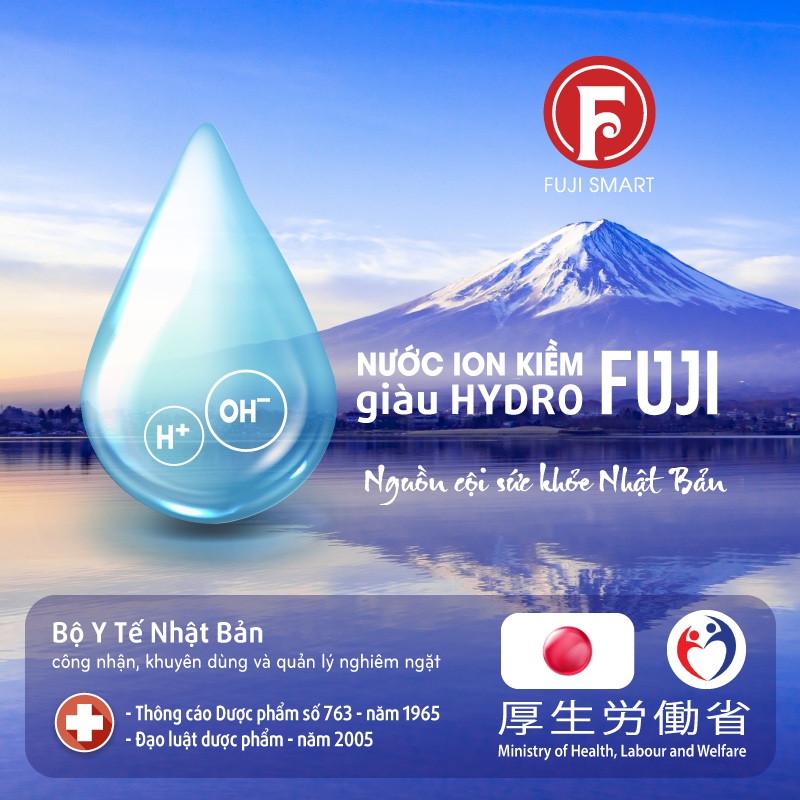 Nước ion kiềm được Bộ Y Tế Nhật Bản khuyên dùng