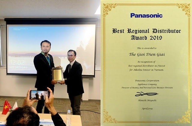 Thế Giới Điện Giải được Tập đoàn Panasonic Nhật Bản vinh danh giải thưởng "Best Regional Distributor Award 2019"