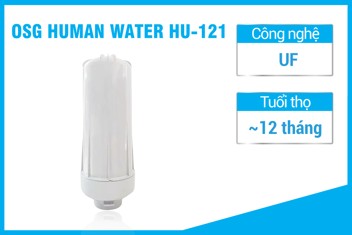 Giá lõi lọc máy lọc nước iON kiềm OSG Human Water HU-121 bao nhiêu?