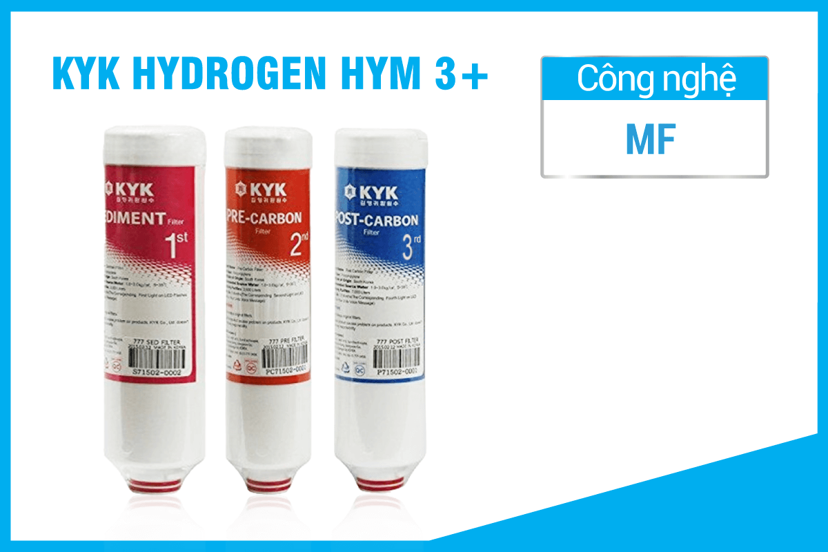 giá lõi lọc máy lọc nước iON kiềm KYK Hydrogen HYM 3+ bao nhiêu?