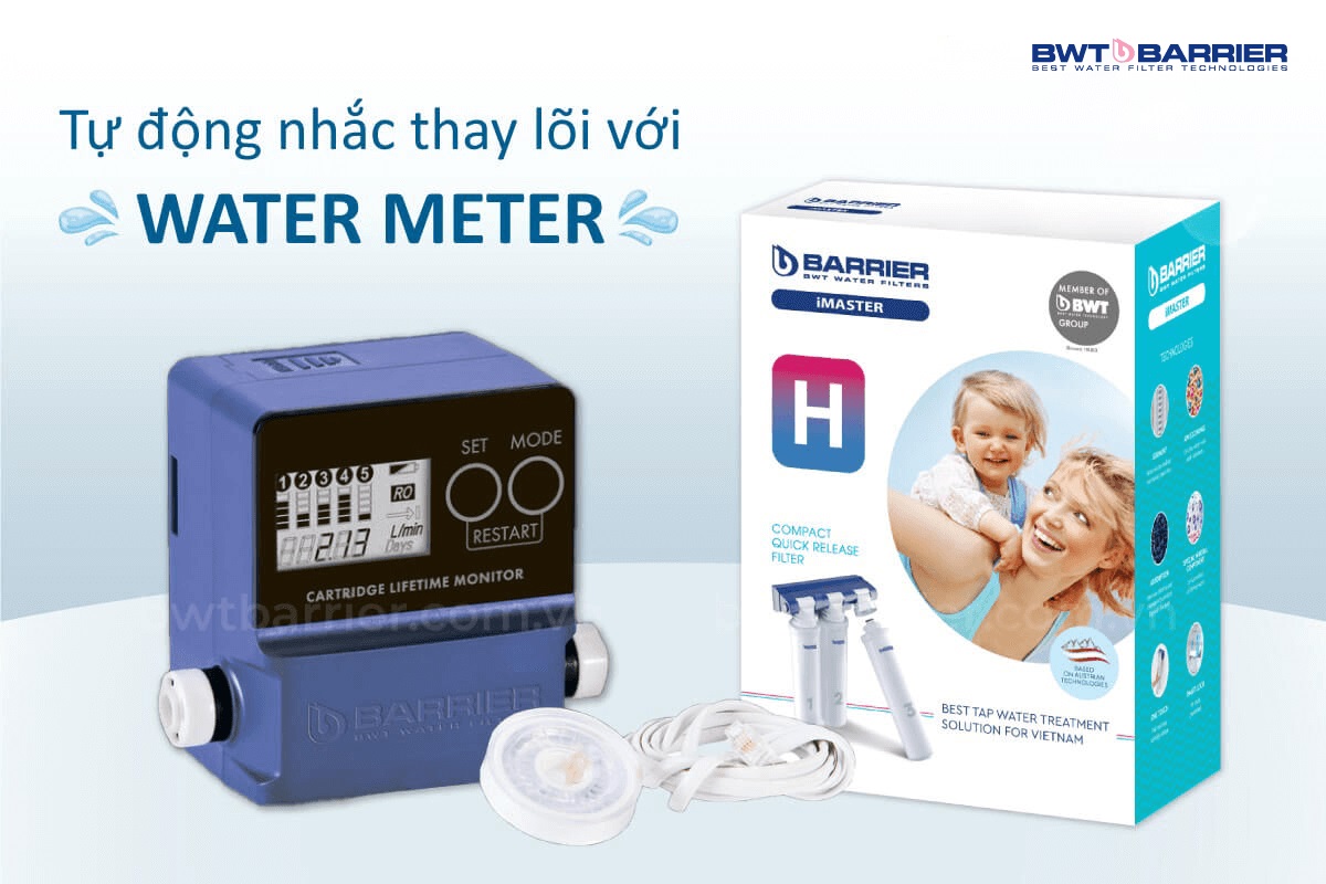 Bộ đếm lưu lượng nước Water Meter của máy lọc nước BWT Barrier iMaster H