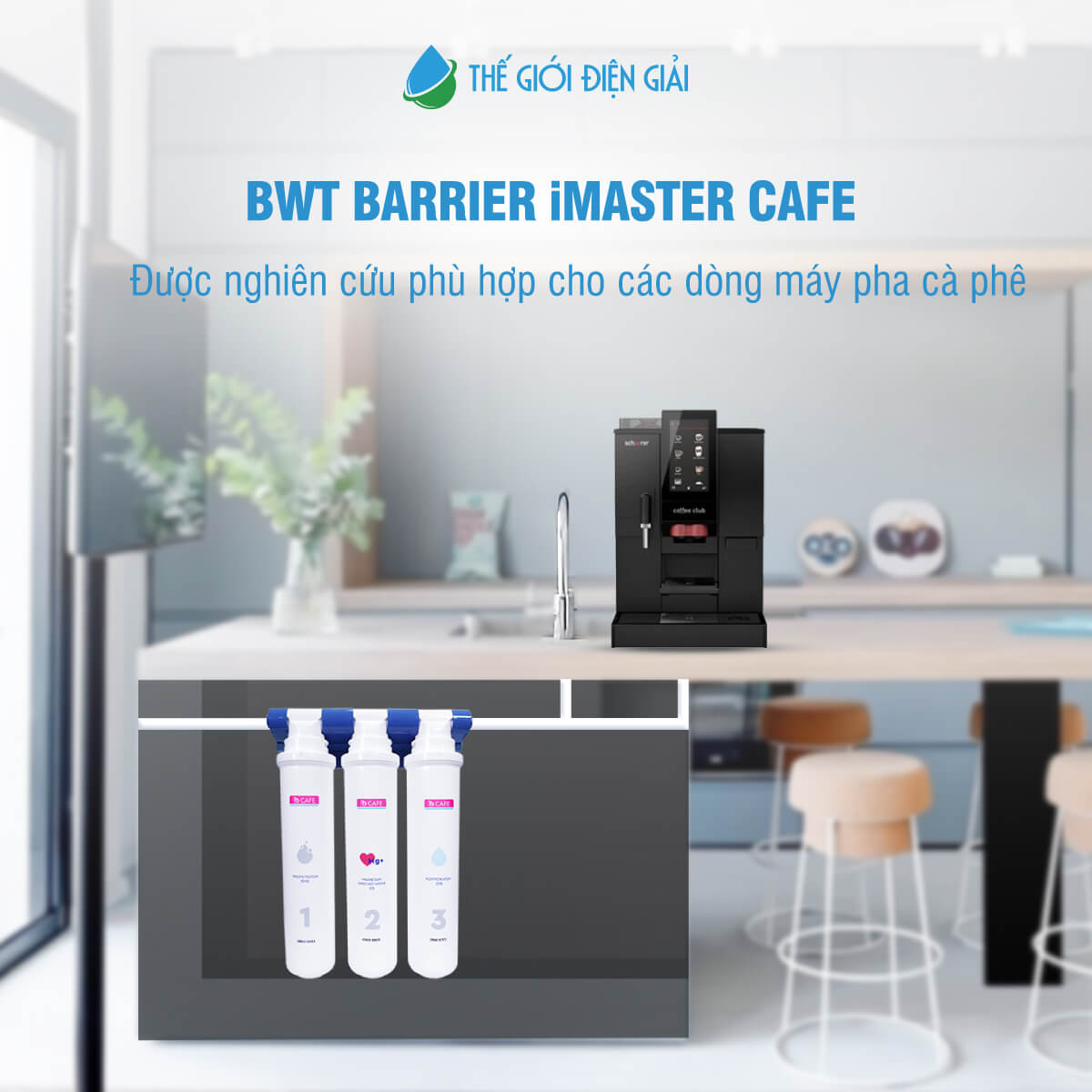 BWT Barrier iMaster Cafe tạo nguồn nước tốt để pha cà phê chuẩn vị