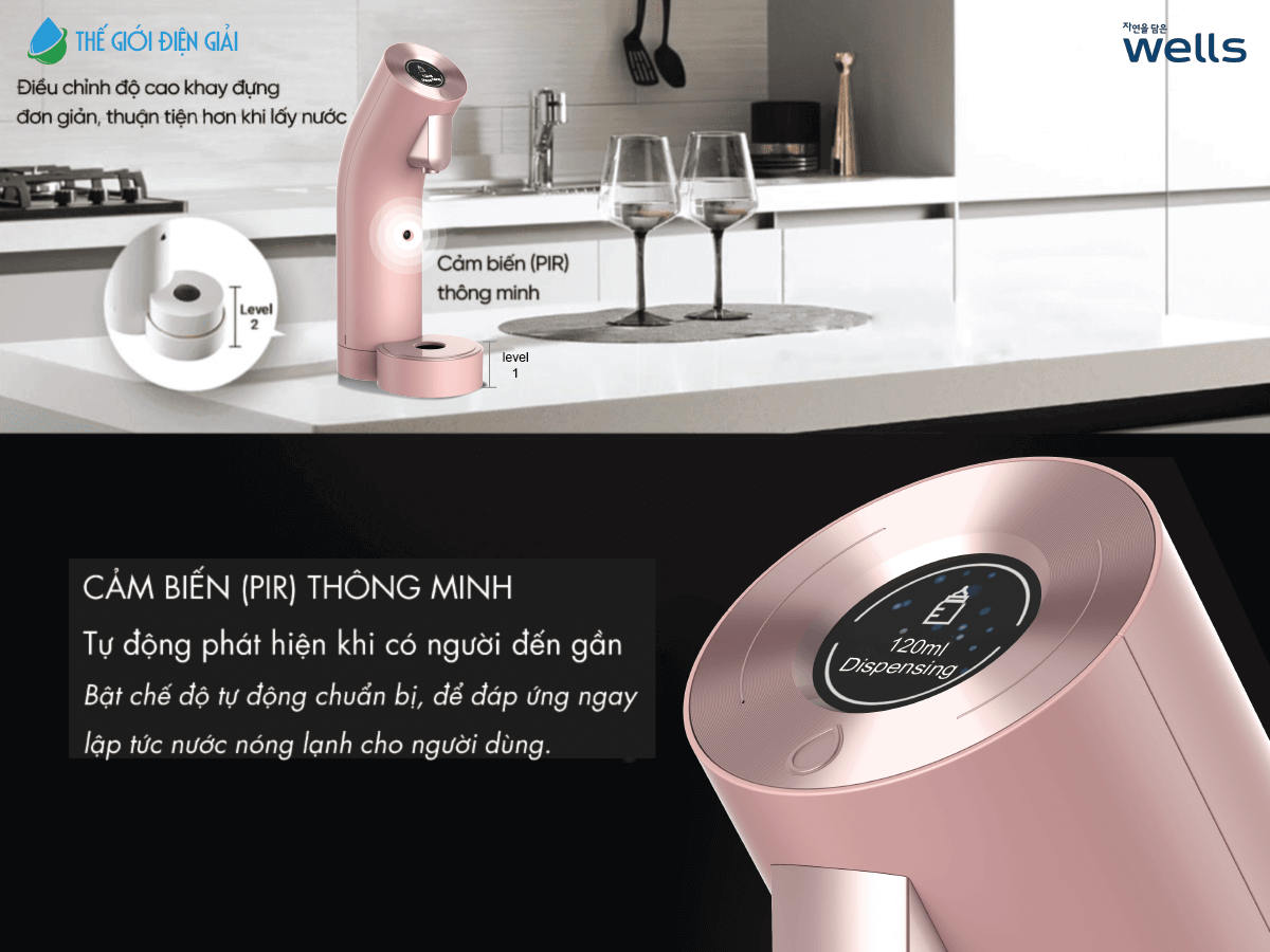 Vì sao máy lọc nước Wells The One Pink Signature là dòng máy lọc nước cao cấp?