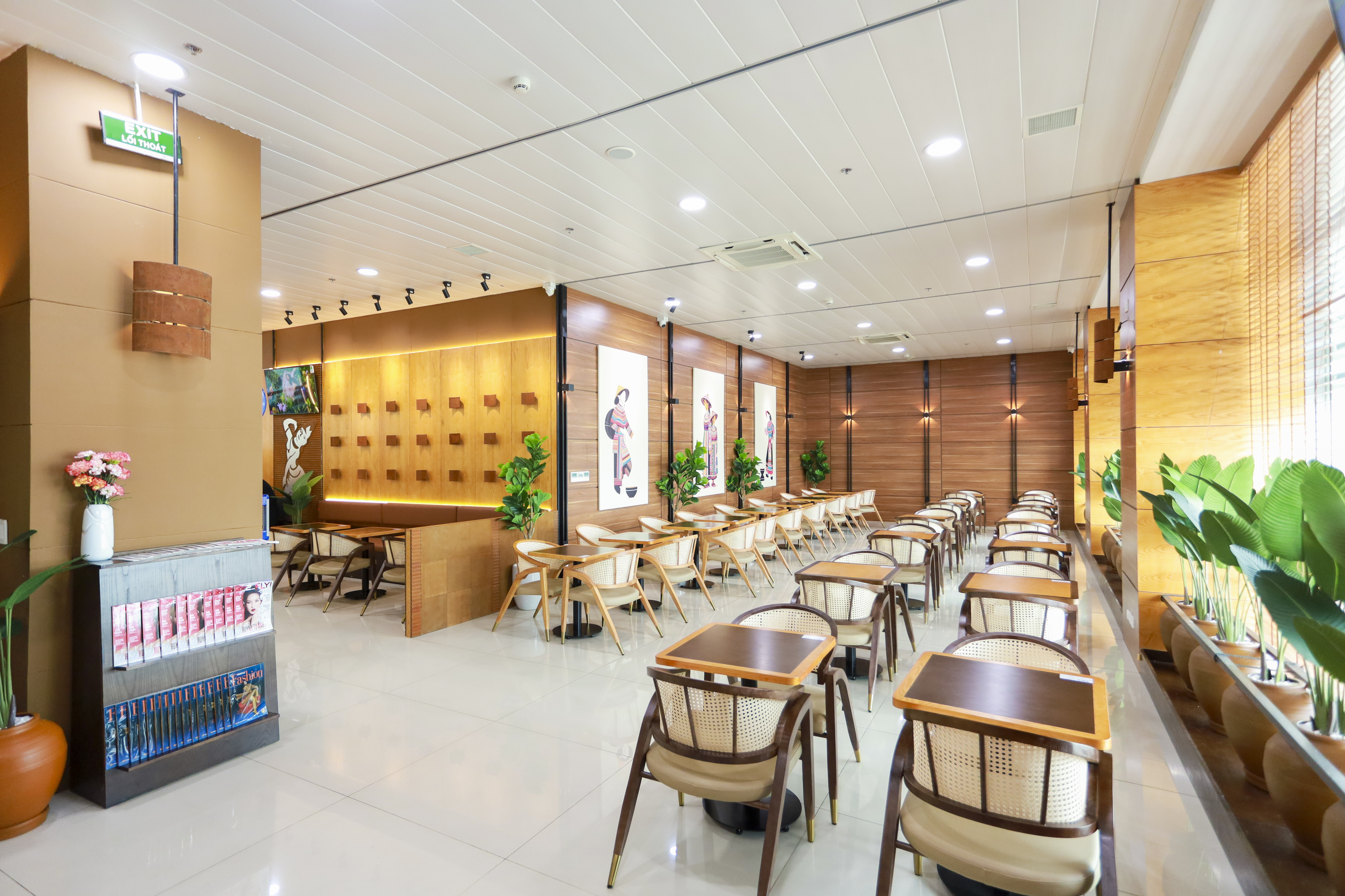 Không gian phòng chờ Chu Lai Business Lounge - Sân bay Chu Lai