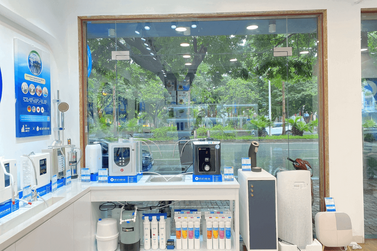 Cửa hàng bán máy lọc nước iON kiềm quận Long Biên tốt nhất của Thế Giới Điện Giải