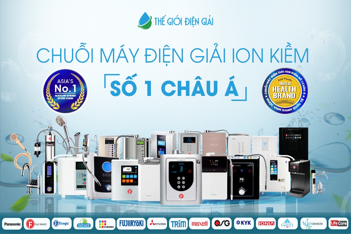Thế Giới Điện Giải phân phối máy lọc nước iON kiềm chính hãng số 1 Việt Nam