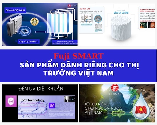 Máy lọc nước ion kiềm Fuji Smart là sản phẩm tối ưu dành riêng cho thị trường Việt Nam