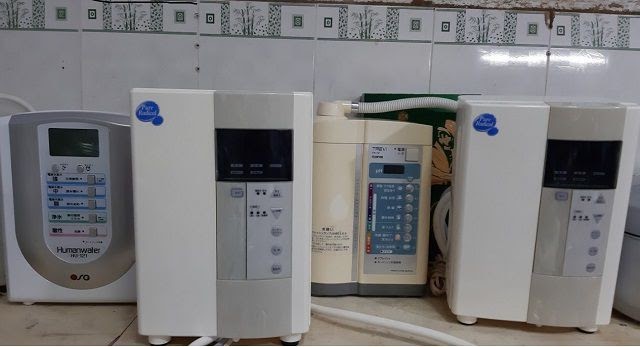 Máy lọc nước điện giải đã qua sử dụng không có nhãn mác, tiềm ẩn nhiều rủi ro cho sức khỏe