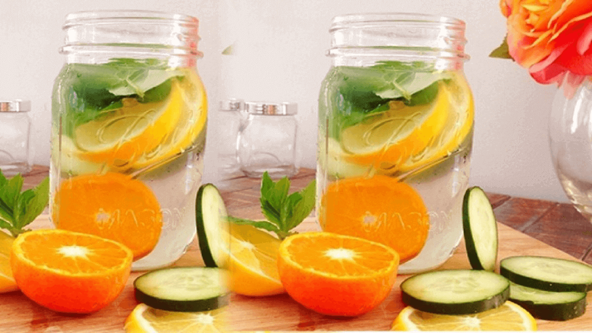 Cách làm detox giảm cân từ detox táo và cam