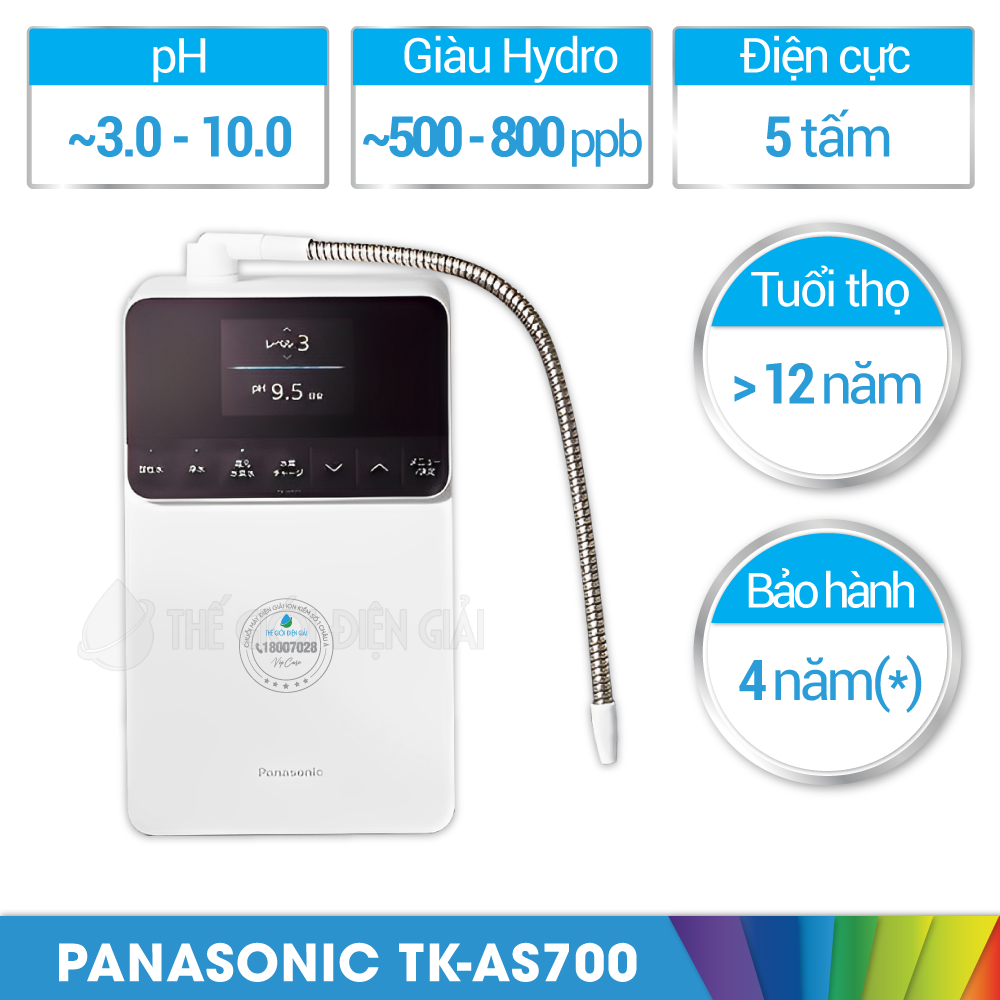 Máy lọc nước iON kiềm Panasonic TK-AS700 có tốt không?