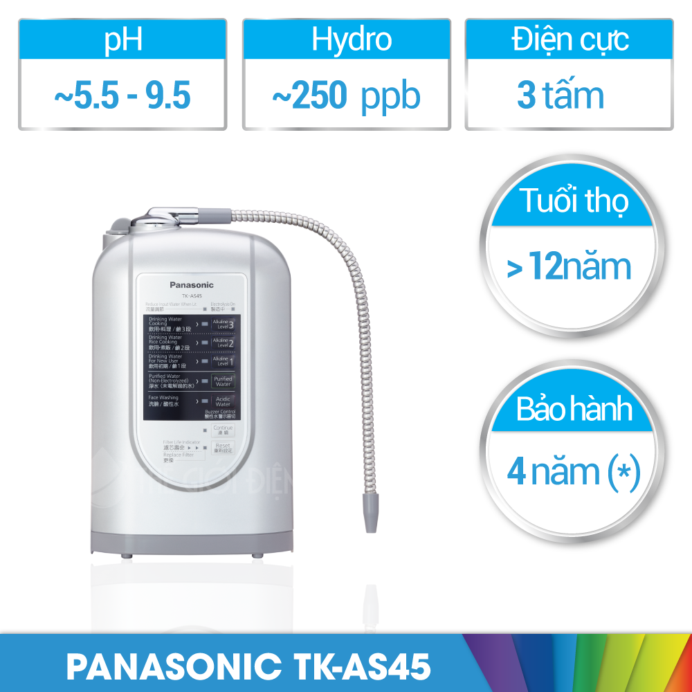 máy lọc nước ion kiềm Panasonic TK-AS45 chính hãng