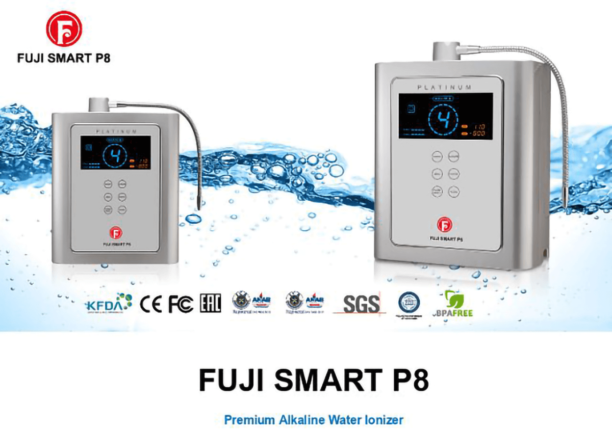 Máy lọc nước ion kiềm Fuji Smart P8 tạo ra được bao nhiêu loại nước?