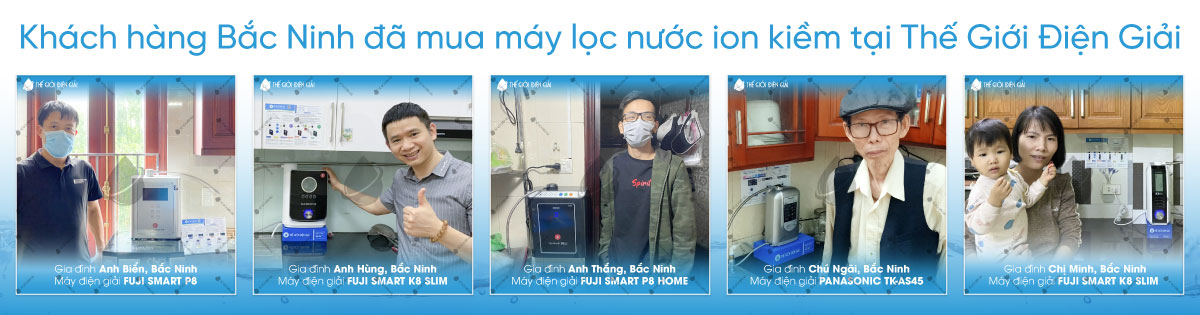 Khách hàng Bắc Ninh tin tưởng chọn mua máy lọc nước ion kiềm tốt nhất tại Thế Giới Điện Giải
