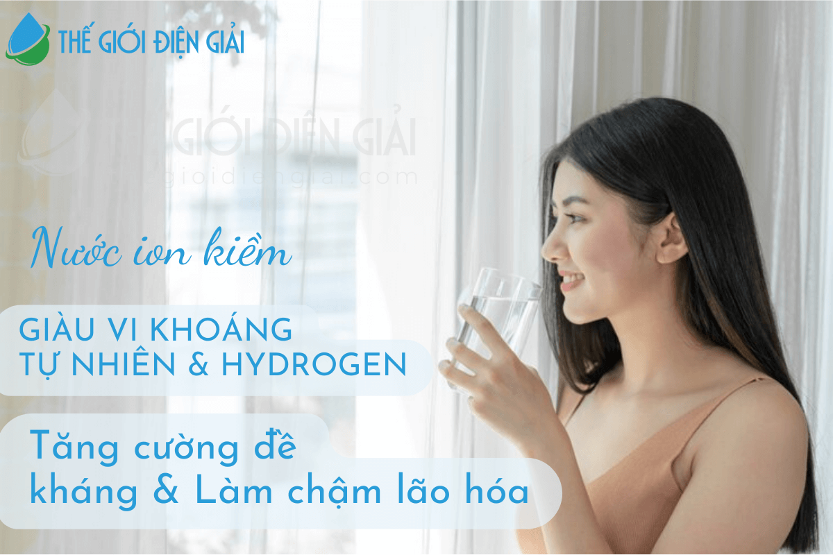 Nước ion kiềm là loại nước uống tốt cho sức khỏe 