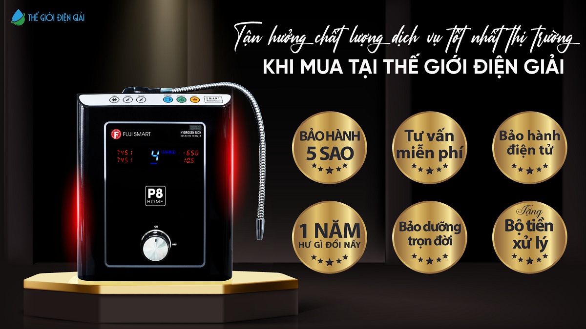 Mua máy lọc nước iON kiềm Fuji Smart P8 Home giá rẻ ở đâu uy tín nhất?