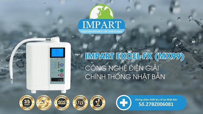 Máy lọc nước ion kiềm Impart Excel-FX (MX-99)