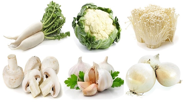 Các thực phẩm có màu trắng có nhiều công dụng rất tốt cho sức khỏe