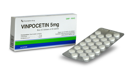 hình ảnh vỉ thuốc Vinpocetin