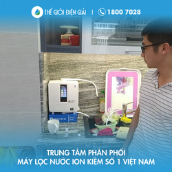 Anh Đăng Quận 7 TP.Hồ Chí Minh lắp máy lọc nước ion kiềm Kangen - Enagic LeveLuk K8 giàu hydro