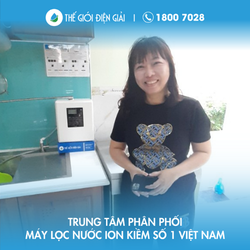 Gia đình anh Bình, quận 9, Tp. Hồ Chí Minh lắp máy lọc nước ion kiềm Fujiiryoki HWP-77