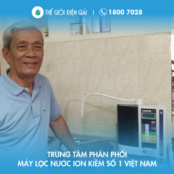 Gia đình anh Vũ, quận Bình Tân, TP HCM lắp đặt máy lọc nước ion kiềm Kangen - Enagic LeveLuk SD501 giàu hydro