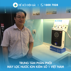 Anh Lưu Long Phụng Quận 10 TP Hồ Chí Minh lắp máy lọc nước ion kiềm Fuji Smart K8 Nhật Bản chính hãng