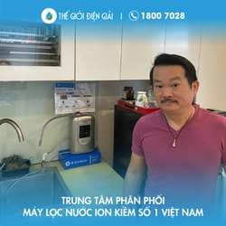 Anh Quang Hùng Quận Tây Hồ TP Hà Nội lắp máy lọc nước ion kiềm Panasonic TK-AS45 chính hãng