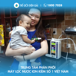 Chị Trang Quận Bình Thạnh TP HCM lắp đặt máy lọc nước ion kiềm Kangen - Enagic LeveLuk SD501 tốt cho sức khỏe