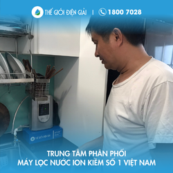 Anh Lê Tiến Quận 8 TP Hồ Chí Minh lắp máy lọc nước ion kiềm Panasonic TK-AS45 Nhật Bản