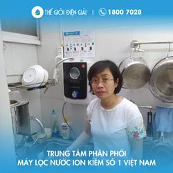 Chị Huỳnh Thị Kim Hòa Quận 1 TP Hồ Chí Minh lắp máy lọc nước ion kiềm Fuji Smart K8 chính hãng Nhật Bản