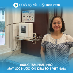 Chị Phương, quận 2, Tp. Hồ Chí Minh lắp máy lọc nước ion kiềm Fujiiryoki HWP-77