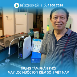 Anh Nguyễn Trung Thực, Thanh Xuân, Hà Nội lắp máy lọc nước ion kiềm Fuji Smart K8 Slim