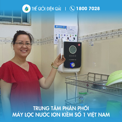 Chị Nguyễn Thị Thu Huệ TP Thủ Đức TP Hồ Chí Minh lắp máy lọc nước ion kiềm Fuji Smart K8 giàu hydro