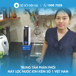 Chị Trần Thị Minh Ngọc, thị xã Dĩ An, Bình Dương lắp máy lọc nước ion kiềm Fuji Smart K8 Slim