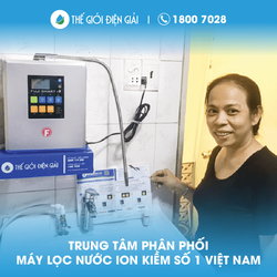 Chị Lê Thị Thanh Trúc, quận 3, Tp. Hồ Chí Minh lắp máy lọc nước ion kiềm Fuji Smart i9 Nhật Bản