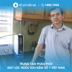 Anh Lê Quang Chính, Thủ Dầu Một, Bình Dương lắp máy lọc nước ion kiềm Fuji Smart K8 Slim