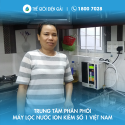 Gia đình anh Hùng Quận Gò Vấp TP HCM lắp đặt máy lọc nước ion kiềm Kangen - Leveluk SD501